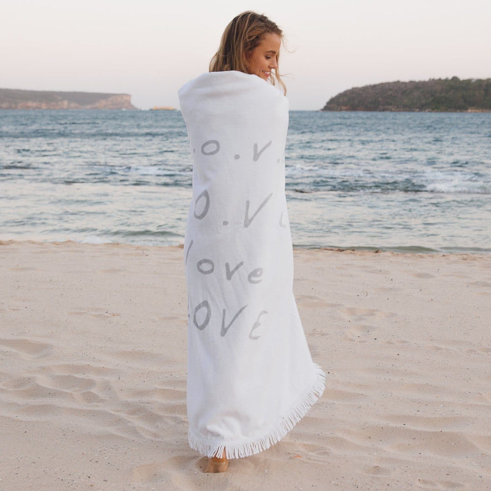 Round Beach Towel-Love Always